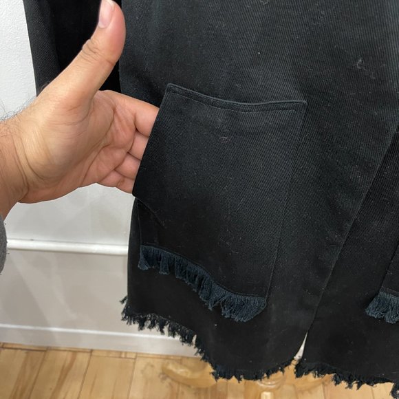 Handmade UNISEX denim runway long coat 2018 - Picture 7 of 10